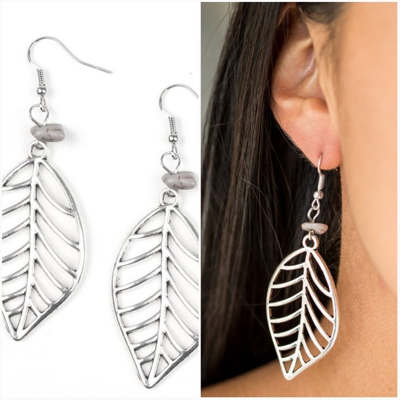 paparazzi Jewelry - BOUGH OUT SILVER EARRINGS paparazzi Jewelry - BOUGH OUT SILVER EARRINGS